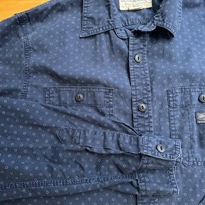 Denim & Supply Ralph Lauren Navy Patterned Shirt